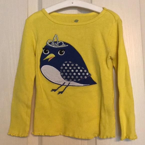 Okie Dokie yellow long sleeve shirt - Picture 1 of 3